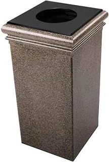 Commercial Zone Stonetec Series 30-Gal Waste Container with Lid and Liner Color: Aspen
