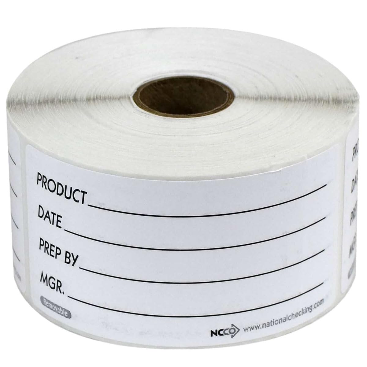 National Checking Company DateIt Rectangle Product Generic Removable Label by NCCO – 2" x 4", Sticker, White, Pack of 500, Model RP24R