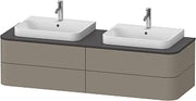 Duravit HP4964B9292 HP4964B Happy D.2 63" Double Wall Mounted Vanity Cabinet Only - Less Vanity Top