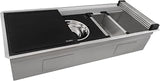Ruvati 45-in 16-Gauge Two-Tier Undermount Workstation Sink - RVH8335