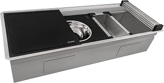Ruvati 45-in 16-Gauge Two-Tier Undermount Workstation Sink - RVH8335