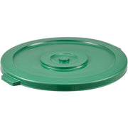 32 Gallon Garbage Can Lid by Global Industrial – 22-1/4" Diameter x 1-3/8"H, 32.0 gallons, Polyethylene, Green, Model XDW-L32GN