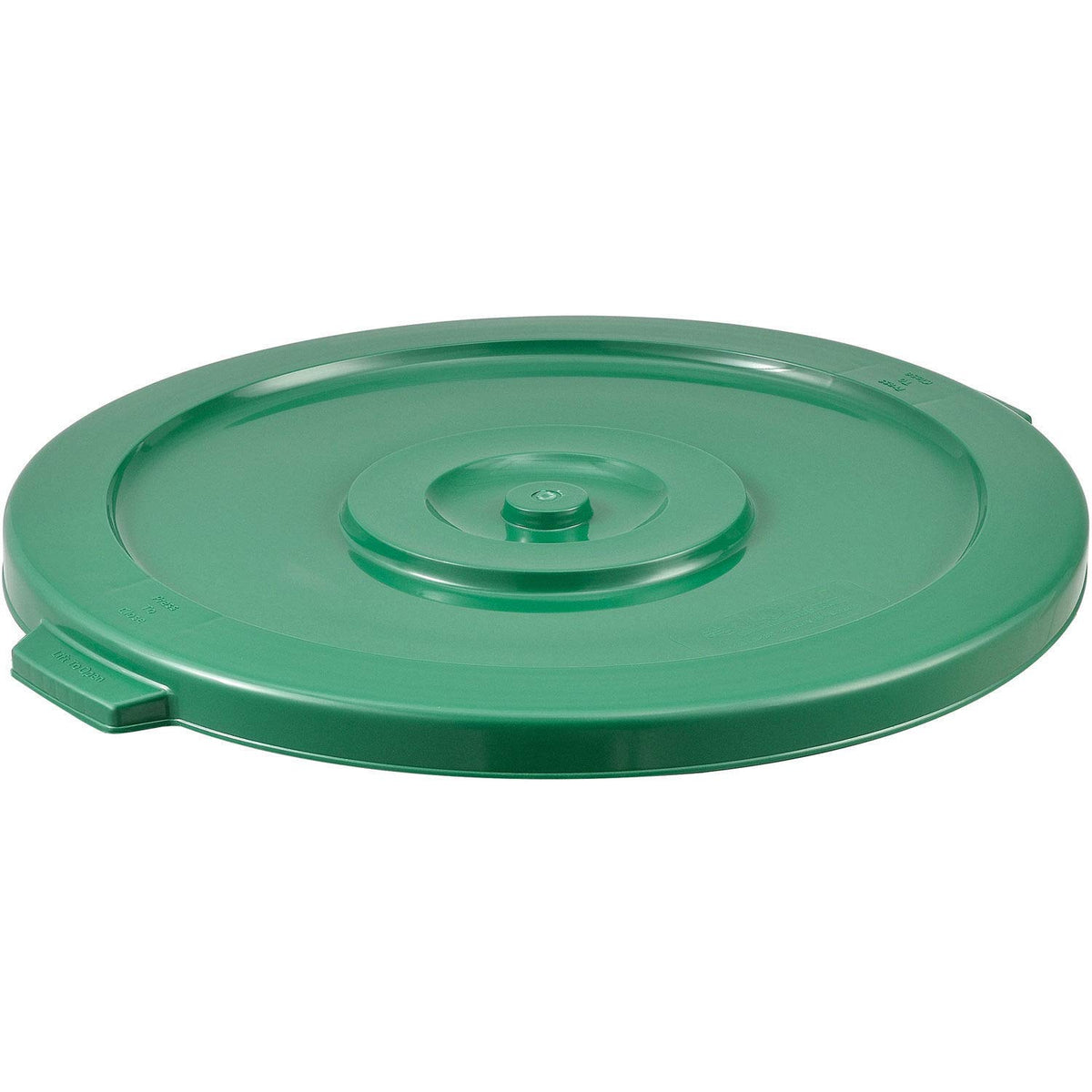 32 Gallon Garbage Can Lid by Global Industrial – 22-1/4" Diameter x 1-3/8"H, 32.0 gallons, Polyethylene, Green, Model XDW-L32GN