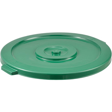 32 Gallon Garbage Can Lid by Global Industrial – 22-1/4" Diameter x 1-3/8"H, 32.0 gallons, Polyethylene, Green, Model XDW-L32GN