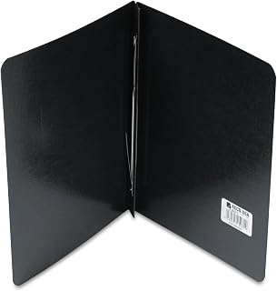 ACCO Brands Acco 25071 Presstex Report Cover, Prong Clip, Letter Size, 3-Inch Cap, Black, 1/EA