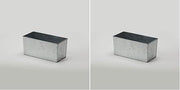 Inc. American Metalcraft BEVG126 Galvanized Beverage Tub, Rectangular, Silver, 1/3-Size (Pack of 2)