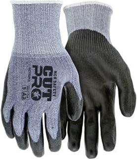 MCR Safety 92715PUXXL CutPro 15 Gauge HyperMax Work Glove, Cut Protection Glove, Polyurethane Coated Palm & Fingertips, Touchscreen Friendly, XX-Large