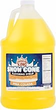Carnival King 1 Gallon Snow Cone Syrup Pina Colada - Delicious Shaved Ice Flavoring for Slushies, Machines & Parties