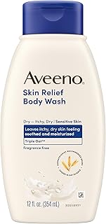 Aveeno Skin Relief Body Wash, Fragrance-Free, 12 fl. oz