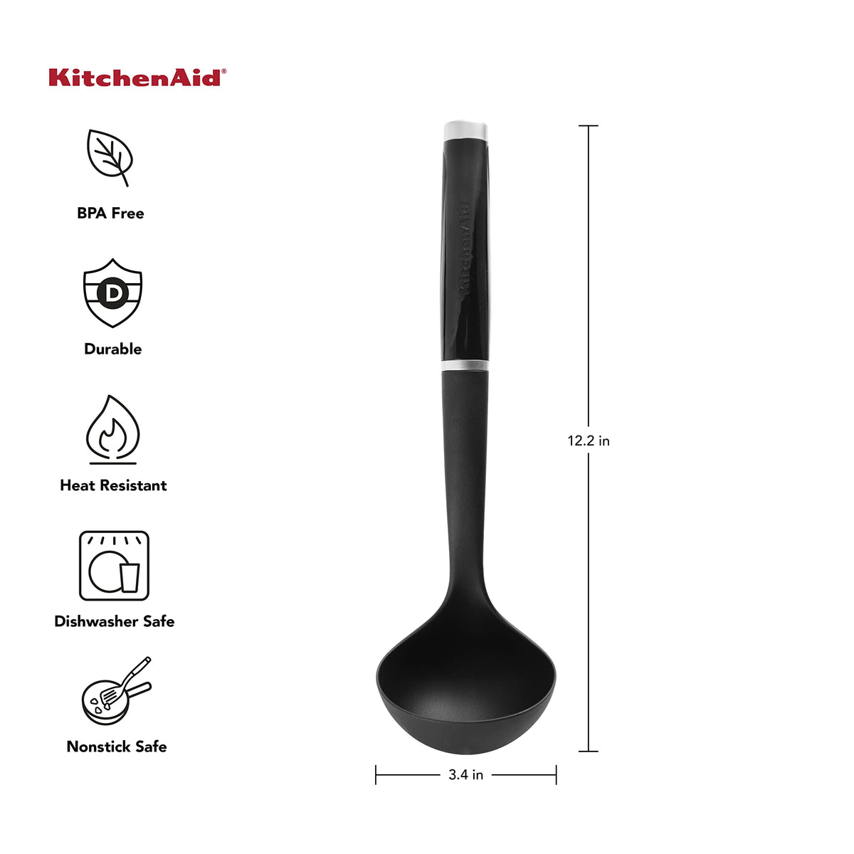 KitchenAid Black 2 / One Size / Ladle Ladles