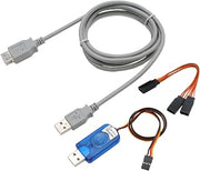 Multiplex USB PC-Kabel RX+S + Telemetry (Uni) USB Cable A Multi-Coloured USB Cables (USB A, 2.0, Multi-Colour)