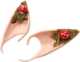 Kaerm Unisex Kids Fairy Ears Accessories Realistic Elf Ear Cosplay Sets for Christmas Theme Party Props Dress Up