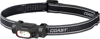 Coast LP30R 1100 Lumen USB-C Rechargeable Dual Power LED Headlamp, IP54 Water & Dust Resistant, 6 Light Modes with Spot and Flood
