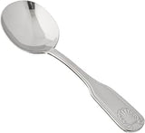 Winco 12-Piece Toulouse Bouillon Spoon Set, 18-0 Extra Heavy Weight Stainless Steel | Dishwasher safe, Toulouse pattern, Extra heavyweight, Restaurant service, Great for Soup, Broth, Noodles and Tasting Service