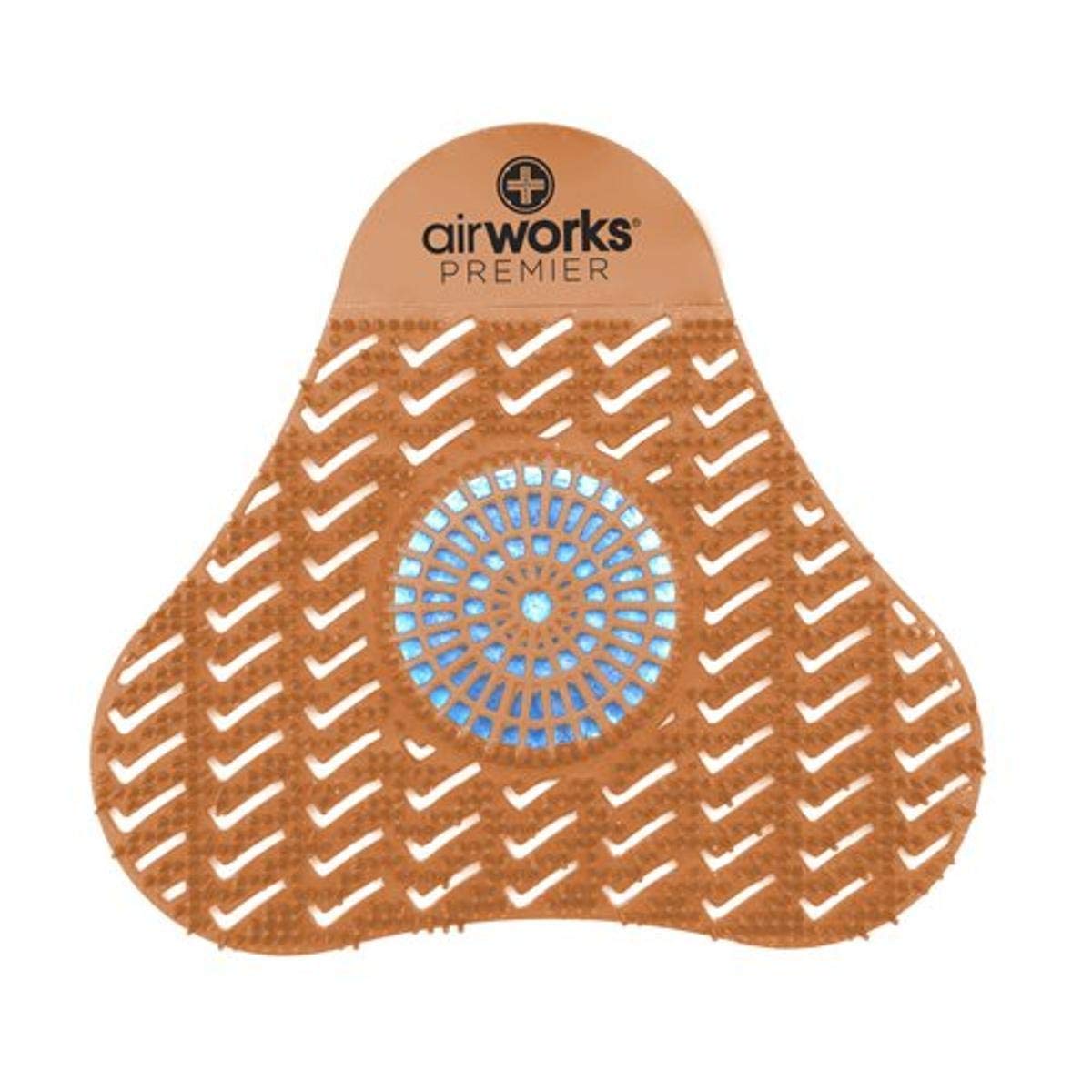 AirWorks Premier Urinal Screen with Block by Hospeco – Orange, Mango, Pack of 12, Model AWSP007