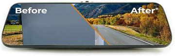 Transparent Trailer Rear Vision System w/ Ultra Wide Display Mirror and CMOS Camera TRNS - 2110 Universal Fit for Trailers | Edge to Edge Image Mirror | Quick Connect/Disconnect Harness