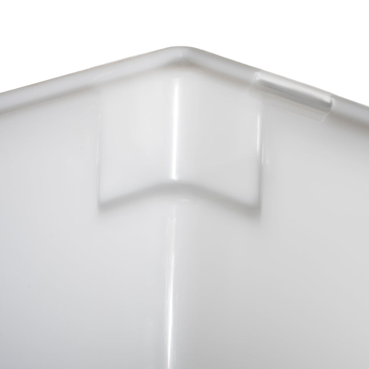 Winco 18" x 26" x 12" / 12" Deep / White Containers
