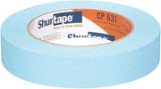 Shurtape CP 631 General Purpose Grade, Medium-High Adhesion Colored Masking Tape, Social Distancing Marking, 24mm x 55m, Light Blue, Case of 36 Rolls (164309)