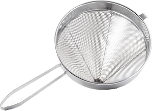 TableCraft 1612 China Cap Strainer, 6 qt., 12" Dia., coarse, Heavy Duty, Dishwasher Safe, 18/8 Stainless Steel