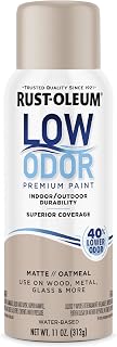 Low Odor Premium Spray Paint, Matte Oatmeal | 40% Lower Odor than Traditional Rust-Oleum Spray Paints, Indoor and Outdoor Durability, Fast One-Hour Dry Time