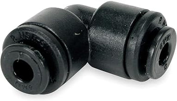 John Guest PM0312E-PK10 - Union Elbow, 12mm Tube OD, Black, PK 10