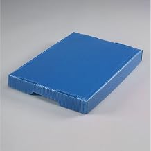 Corrugated Plastic Postal Mail Tote Lid Blue - Lot of 10
