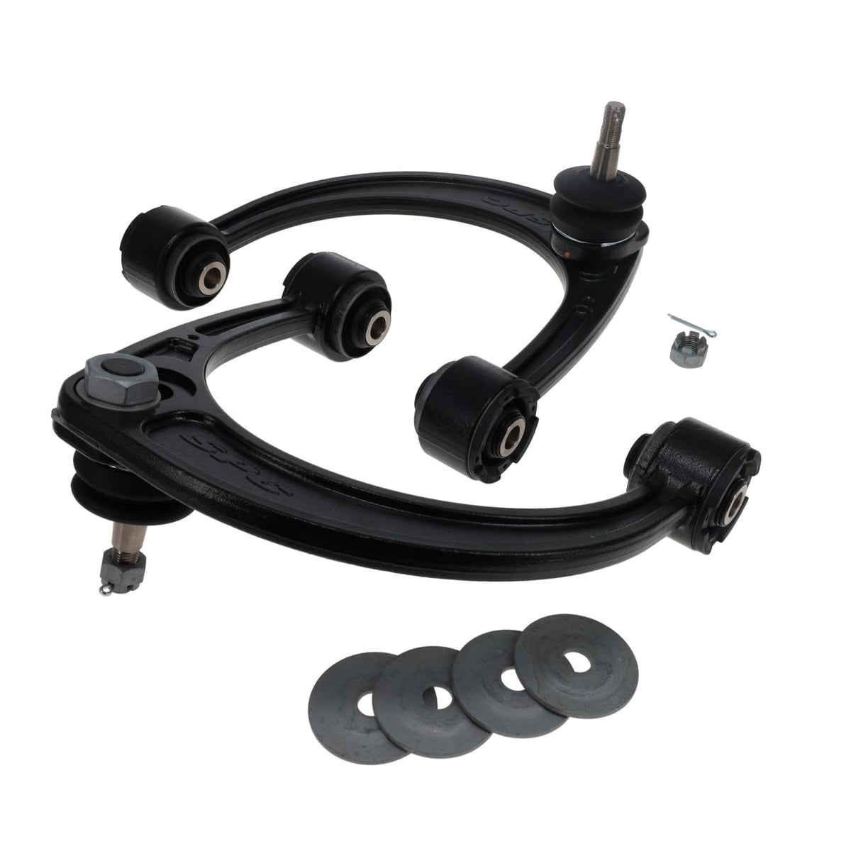 Specialty Products Company Adjustable Upper Control Arms by SPC Performance – Alloy Steel, Unfinished Black, Model 35470