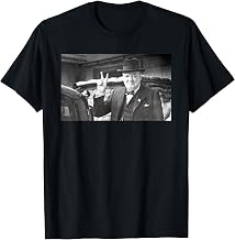 Winston Churchill Vintage Classic Peace Sign WW2 Shirt T-Shirt