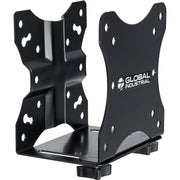 Slim CPU Mount Bracket for Orbit Computer Workstations by Global Industrial – Alloy Steel, Black, Model 282486