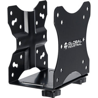 Slim CPU Mount Bracket for Orbit Computer Workstations by Global Industrial – Alloy Steel, Black, Model 282486