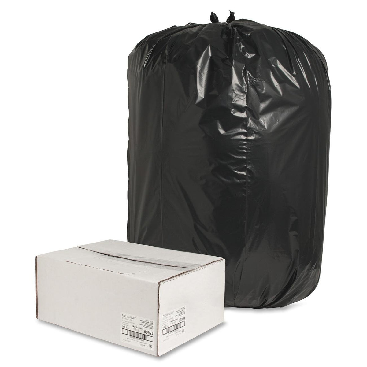 Nature Saver Black / 1 Count (Pack of 100) / 60.0 gallons Trash Bags