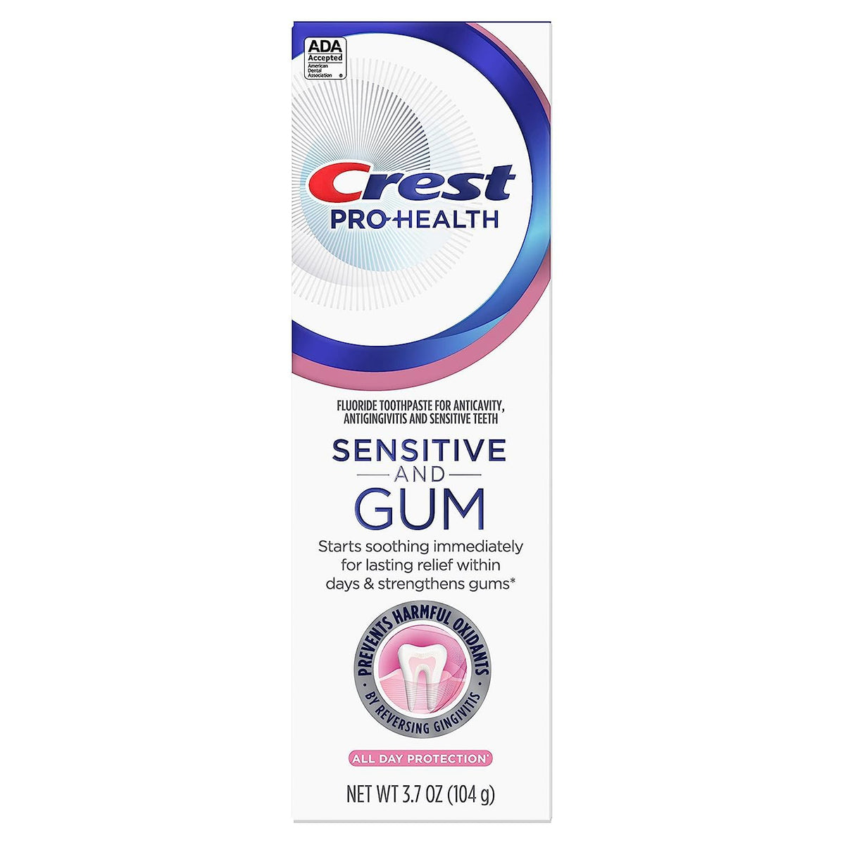 Pro-Health Gum and Sensitivity by Crest – 3.7 Ounce (Pack of 1), Model 80706879