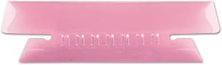 Pendaflex Transparent Colored Tabs for Hanging File Folders, 1/3-Cut, Pink, 3.5" Wide, 25/Pack