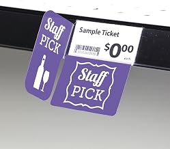Shelf Talker with Flagstaff Pick" Purple Plastic - 2 1/2"L x 3"H, 25 per Pack