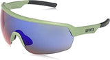 Uvex Unisex – Adult's Sportstyle 227 Sports glasses, Olive Mat/Mirror Red, standard size