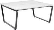 Global Industrial Double Collaboration Table, 60" W x 60" D x 30" H, Gray