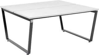 Global Industrial Double Collaboration Table, 60" W x 60" D x 30" H, Gray