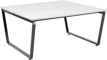 Global Industrial Double Collaboration Table, 60" W x 60" D x 30" H, Gray