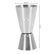 Jigger 2/4 cl by Westmark – 20 mL (0.68 oz) and 40 mL (1.35 oz), 40 milliliters, Stainless Steel, Model 62772260