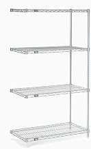 Nexelate Wire Shelving Add-On, Silver Epoxy, 42" W X 21" D X 63" H