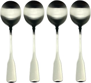 Oneida American Colonial 18/8 Stainless Small Round Bouillon Spoon (Set of Four)