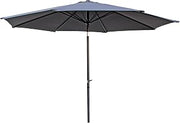 St. Kitts Aluminum 11.5-foot Patio Umbrella - Grey