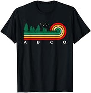 Evergreen Vintage Stripes Abco, Arkansas T-Shirt