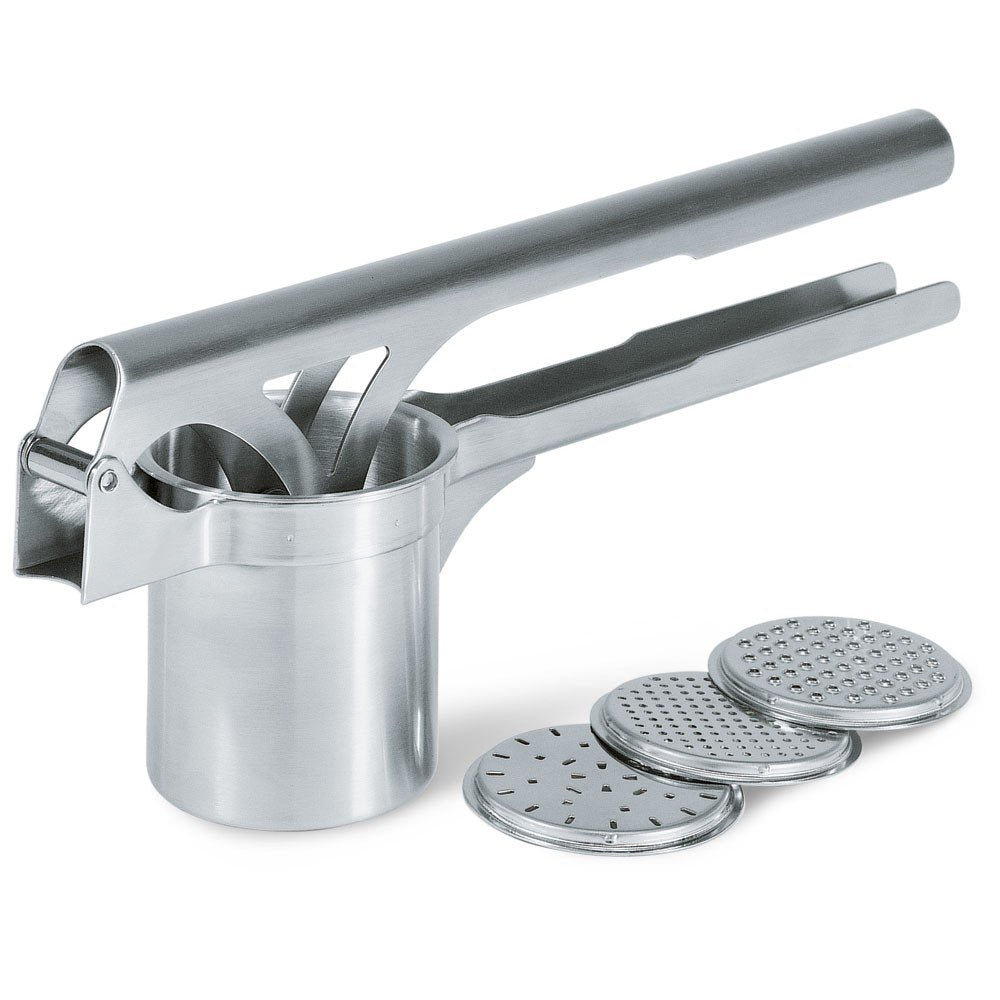 Potato & Spaetzle Press TRI Star by GEFU – Stainless Steel, Silver, Model 116088