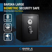Biometric Fingerprint Safe by Barska – 1.45 CU FT, 1.45 cubic_feet, Alloy Steel, Black, Model AX11650
