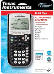 TI-84 Plus Graphing Calculator by Texas Instruments – Small, Plastic, Black, Model 84PL/CLM/1L1/B