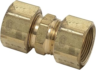 BrassCraft 62-5 5/16 O.D. by 5/16 O.D. Union, Rough Brass