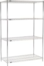 Chrome Wire Shelving, 54W X 24D X 74H