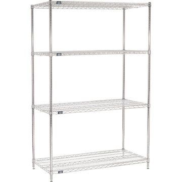 Chrome Wire Shelving by Nexel – Alloy Steel, Chrome, Model 188310
