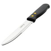 Winco 1 / 8" / Rounded Plastic Steak Knives